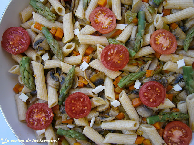 Macarrones Integrales Con Verduras Y Queso
