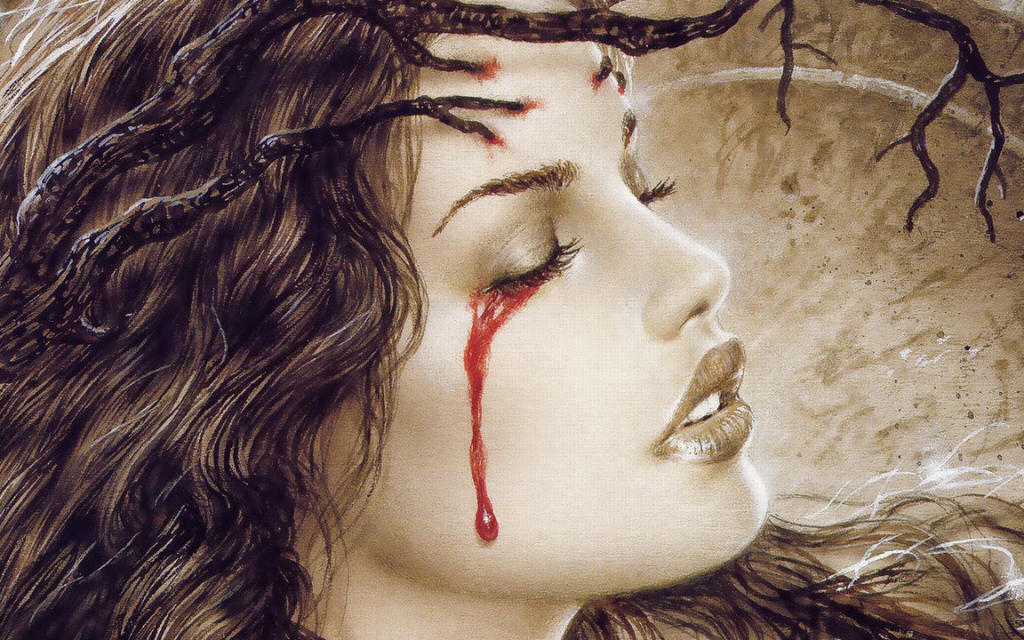 Sad Girl With Blood Tears in Eyes HD Wallpaper HD Wallpaper Pictures