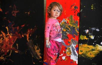 Aelita Andre: The 2-year-old artist who showed her paintings in a famous Gallery