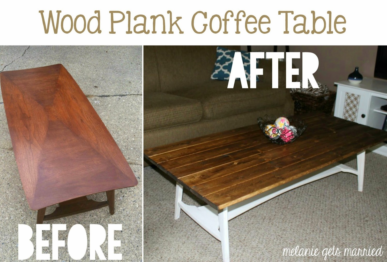 Making It In The Mitten Wood Plank Coffee Table