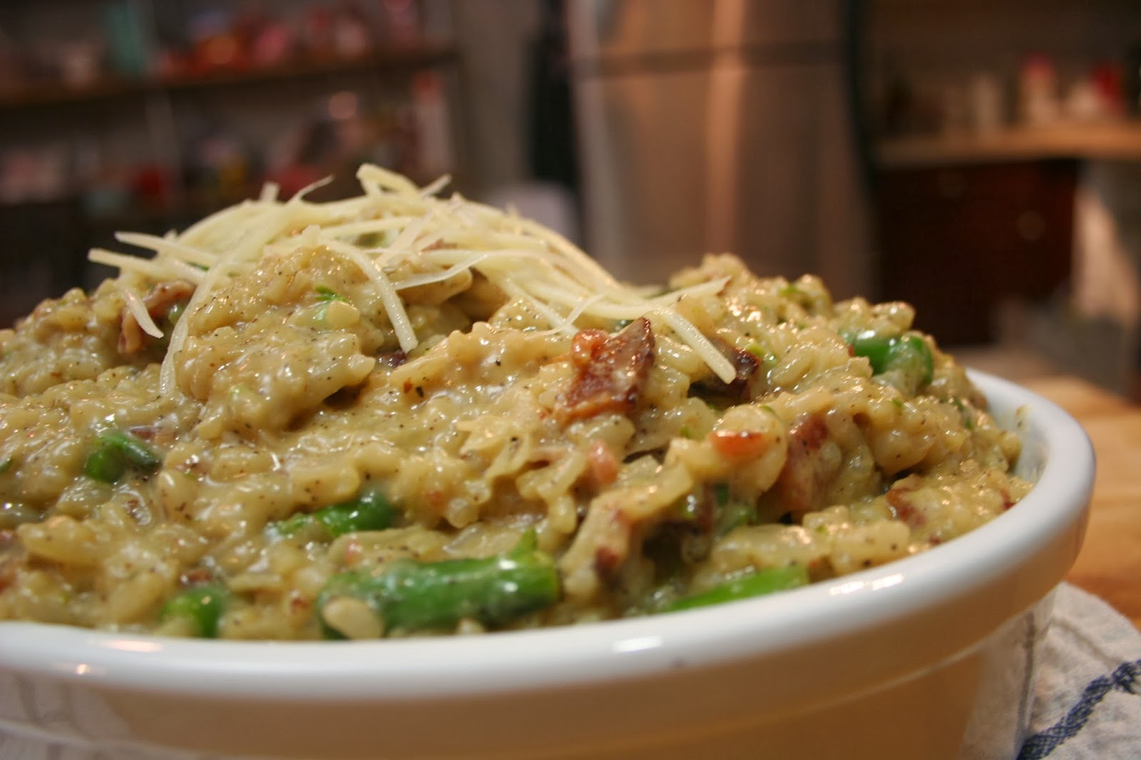 Just A Darling Life Bacon Asparagus Risotto
