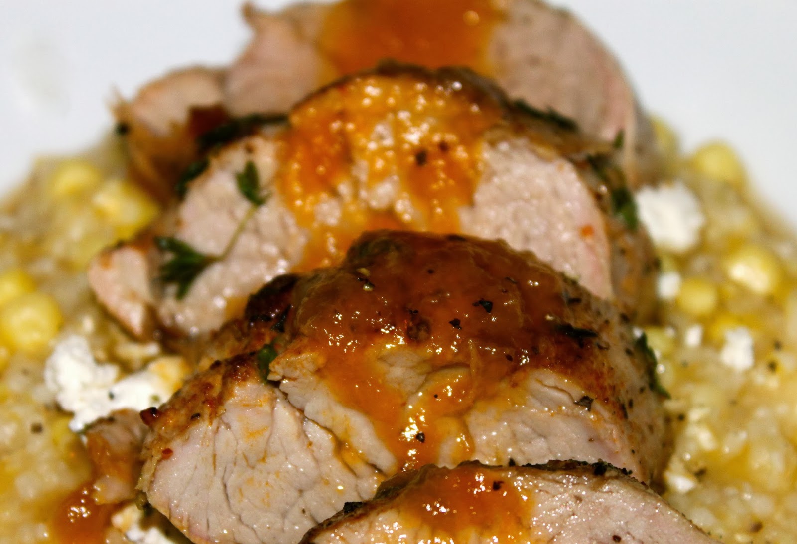 Domestic Divas Blog Roasted Pork Tenderloin with Apricot Sauce