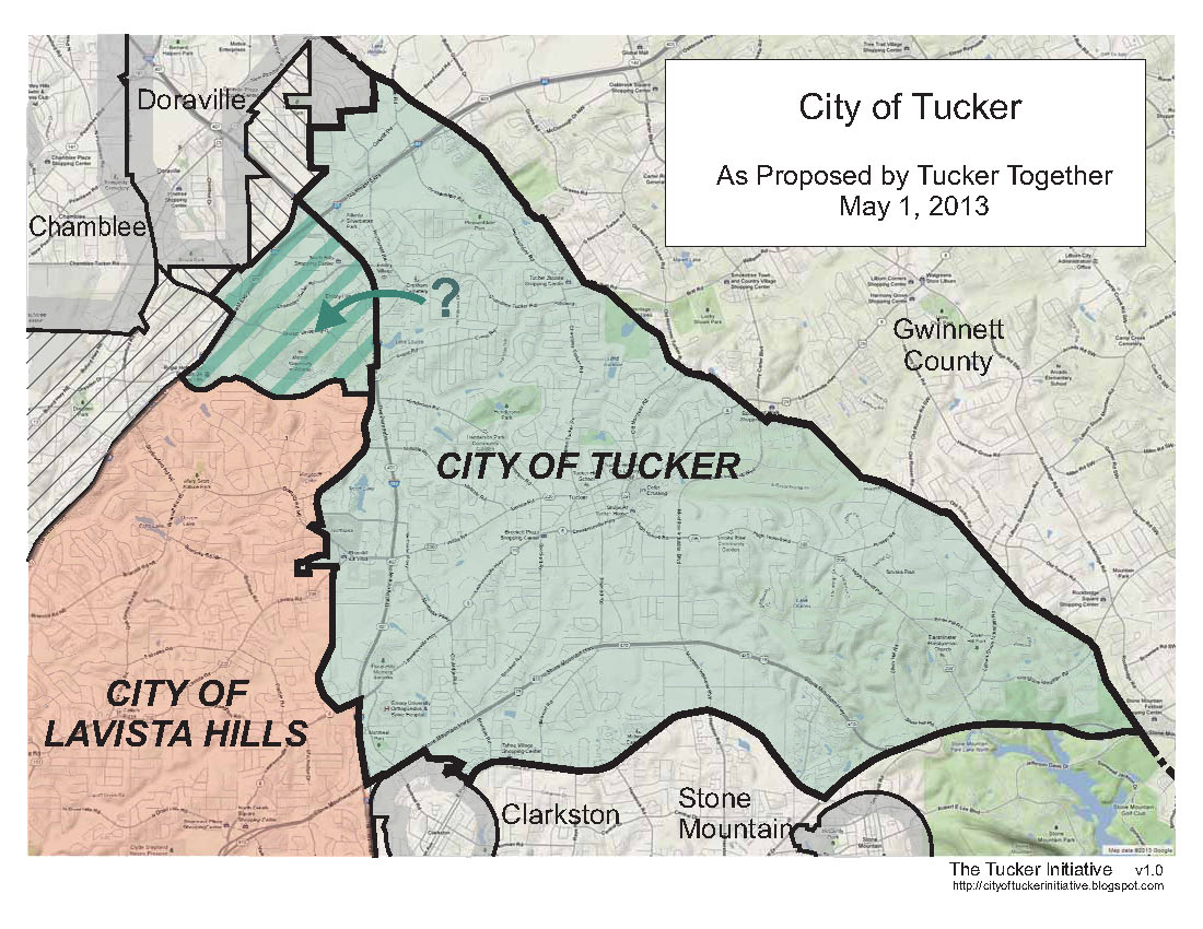 The City of Tucker Initiative May 2013