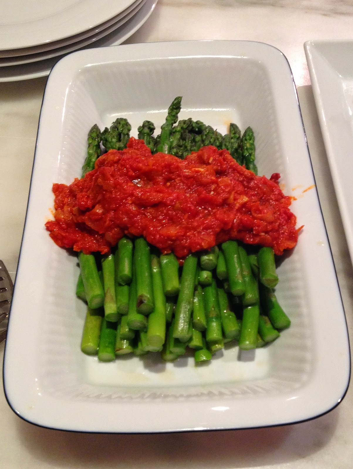Dinner with Thomas Keller Marinated Skirt Steak and Asparagus with