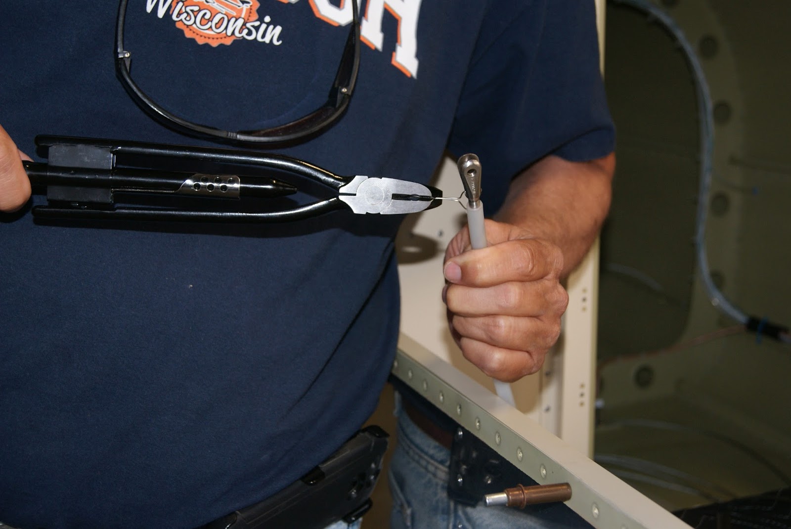 DOG Aviation John's RV12 Blog F1293 Rudder Cable Rigging Begins