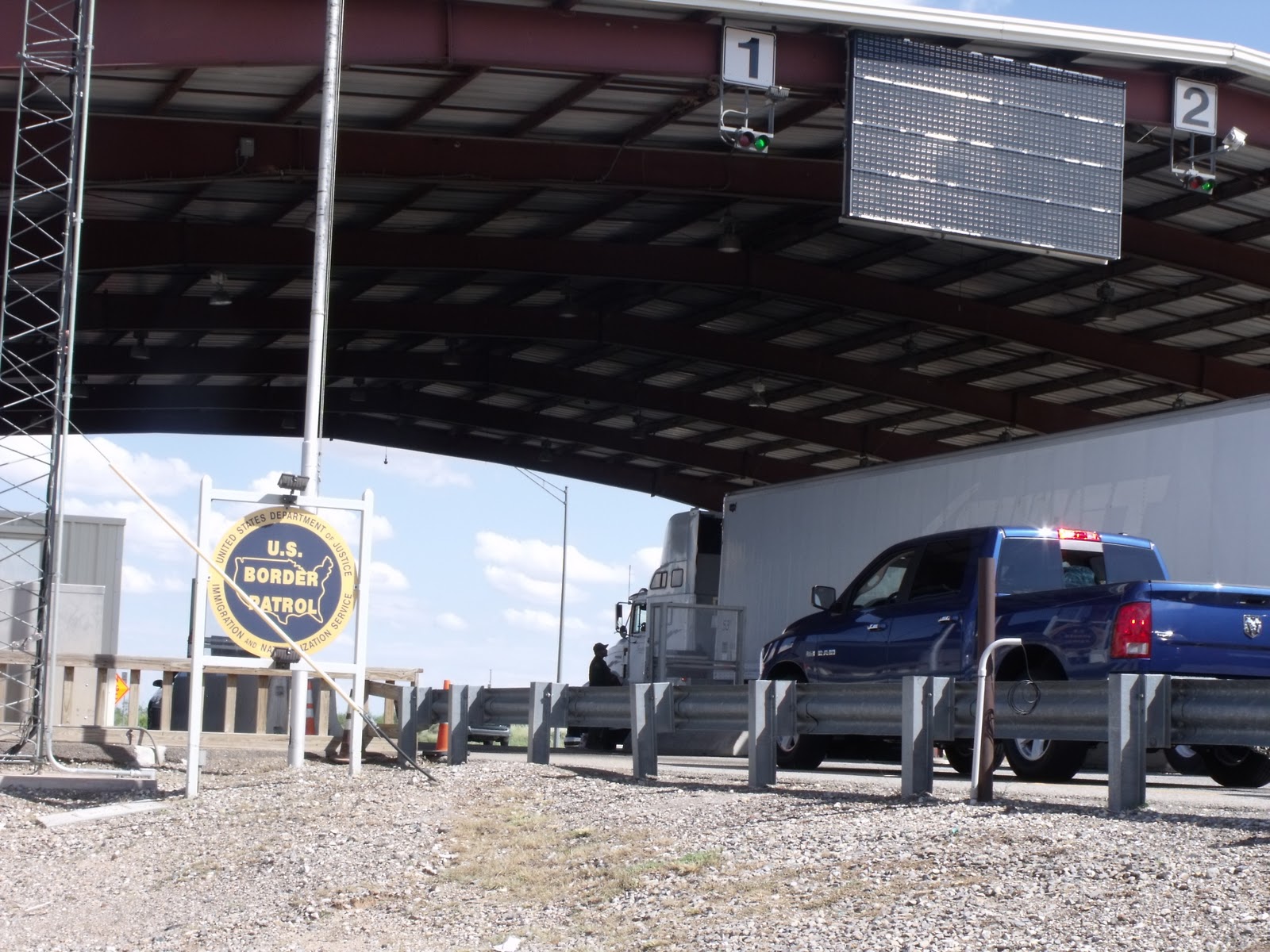 Border Lines Half Mast at the Border