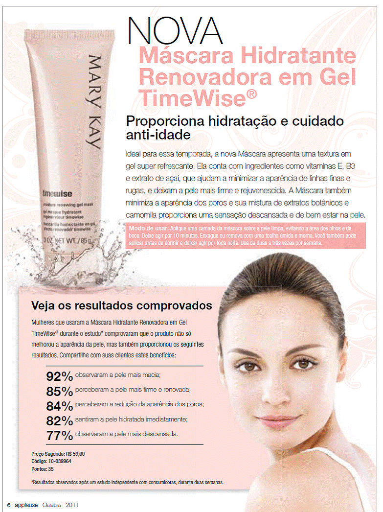 MARYKAYCONSULTORATHAISA MASCARA HIDRATANTE RENOVADORA EM GEL!