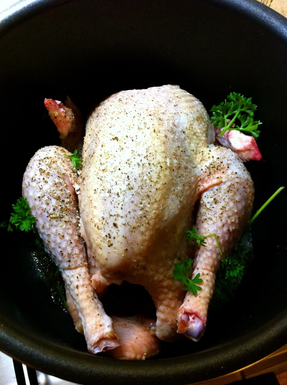 SVIRELIV....AFTENSMAD KYLLING MED PERSILLE.......