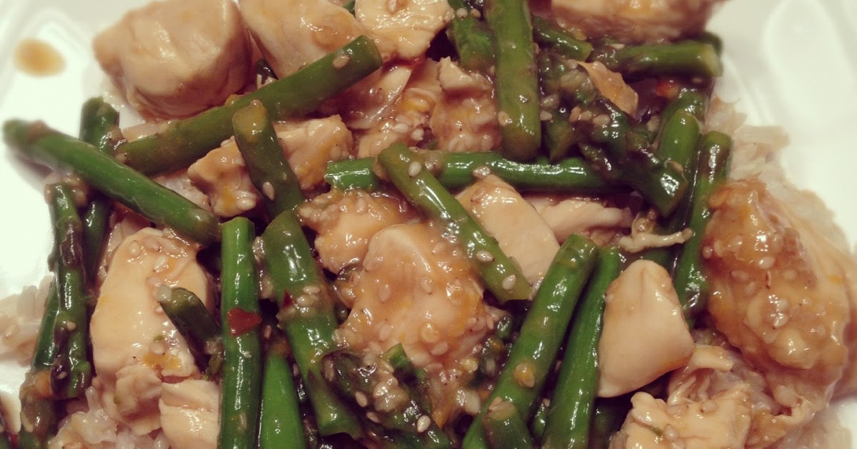 Cohen Food Orange Chicken with Asparagus