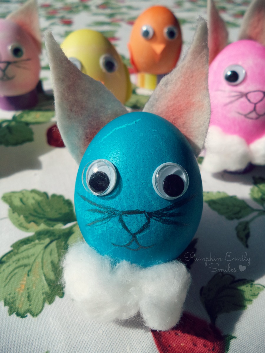 Blue bunny Easter egg