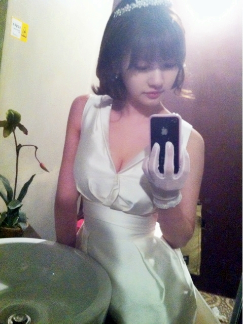 Jung So Min (정소민) Snaps a Photo of herself in a Sexy Wedding