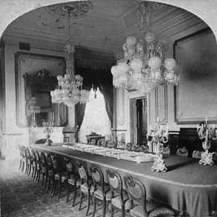 The White House State Dining Room After Louis Comfort Tiffany Got Done With It C 1880 The White House State Dining Room After Louis Comfort Tiffany Got Done With It C 1880