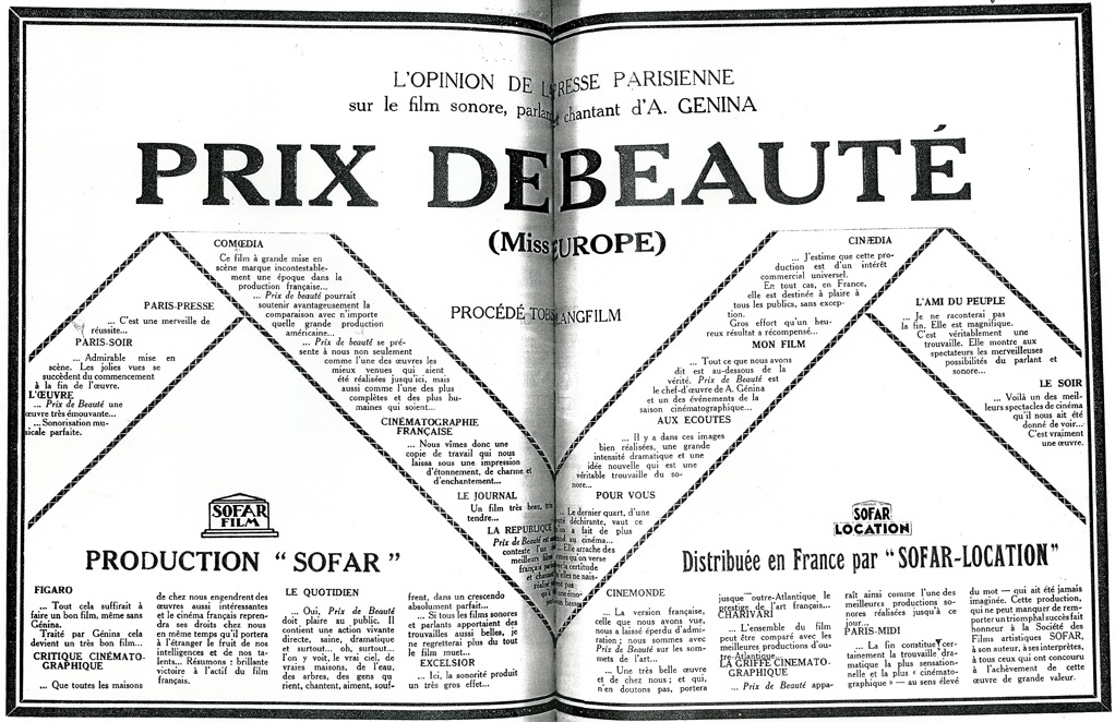 Press reviews of Prix de Beaut�...