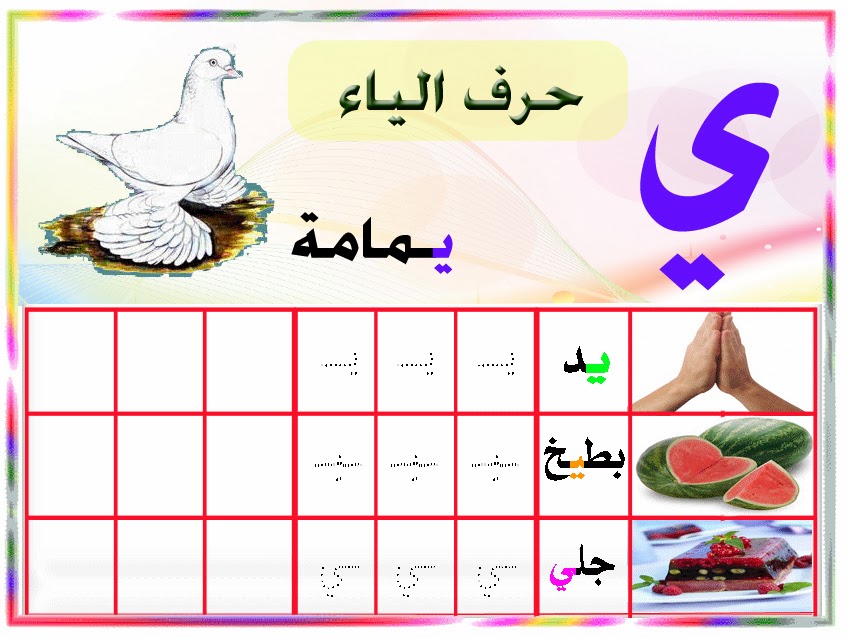 حرف الياء   شرح بالقرائية المطورة   لغة عربية 1 ابتدائى