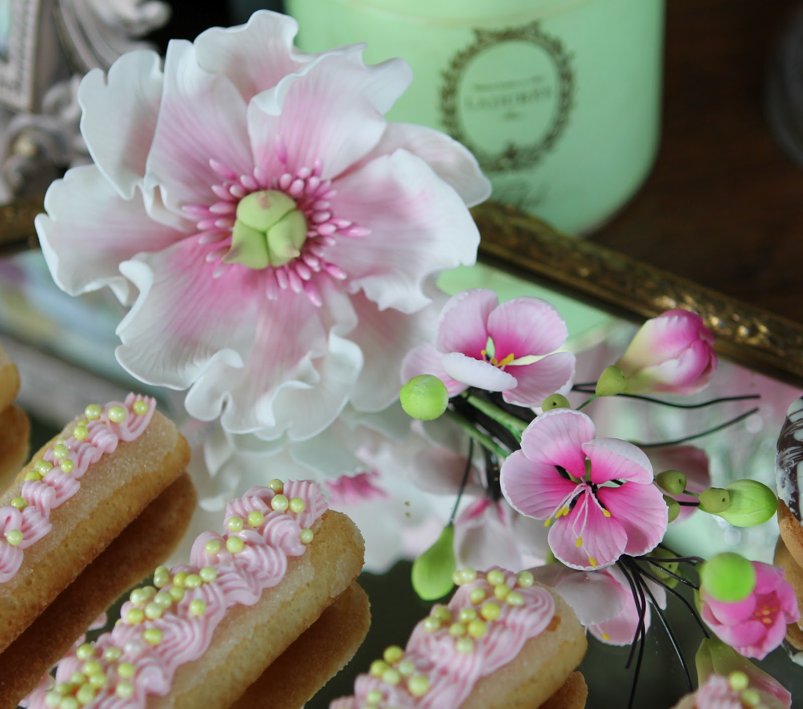 Romancing the Home Gum Paste Flowers from Etsy Shops