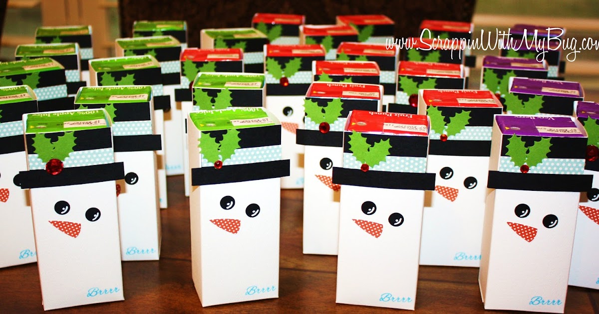 Juice boxes for thanksgiving feast at daycare Scrappin with my bug: Christmas Party Juice boxes