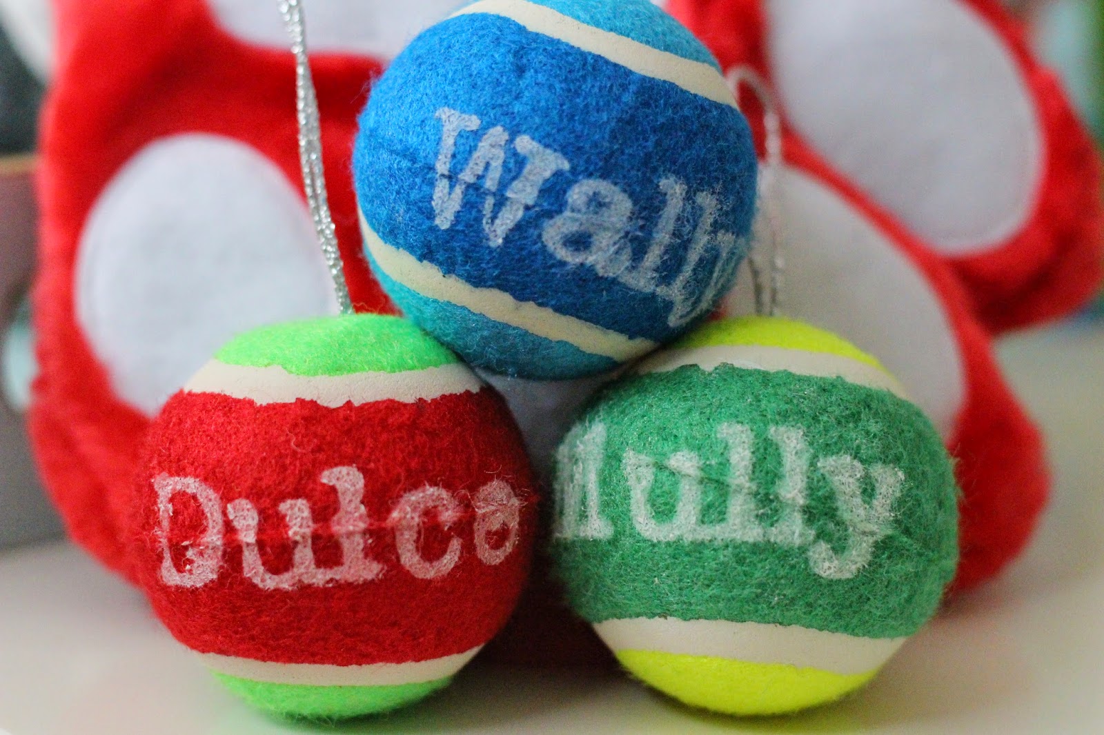 Santa Cruz Dogs DIY Tennis Ball ornament!