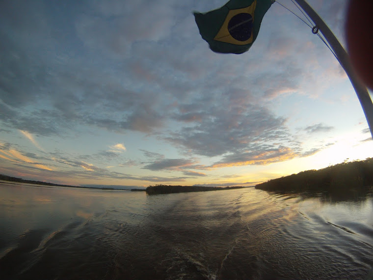 Sunset over the Amazon