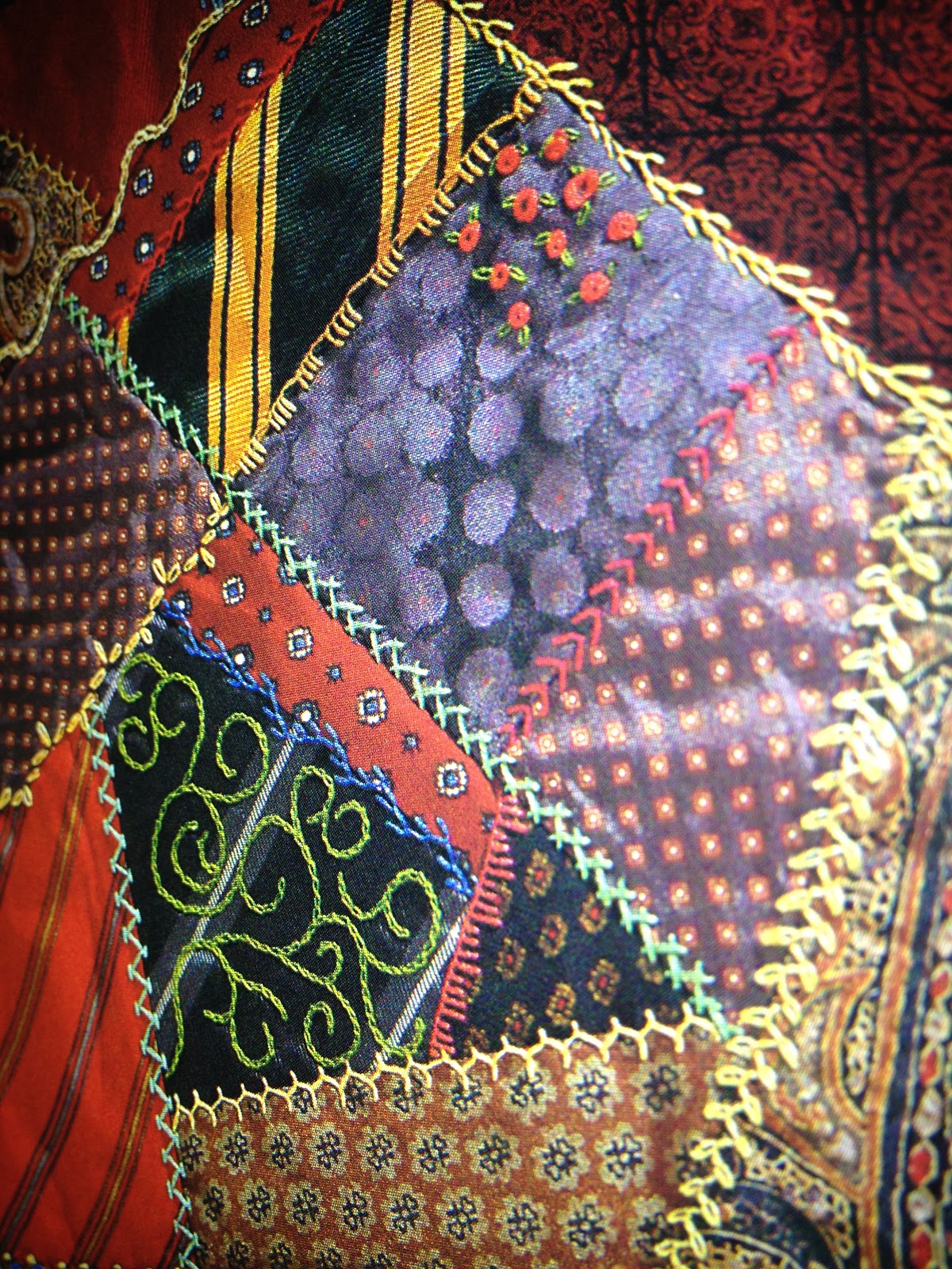 Netteart scrap paper crazy quilting