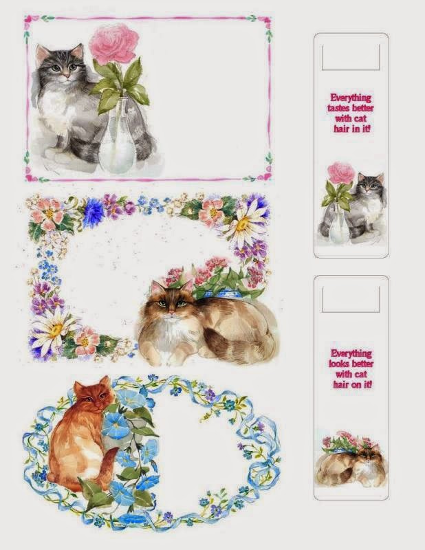 Etiqueta De Regalo Creativa Con Imagen De Gato Delicado De 2 Etiqueta De Regalo Creativa Con Imagen De Gato Delicado De 2