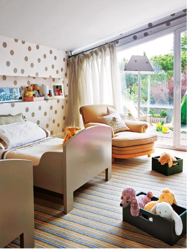 Living in DesignLand: INSPIRACIÓN: PARED LUNARES DORMITORIO NIÑOS