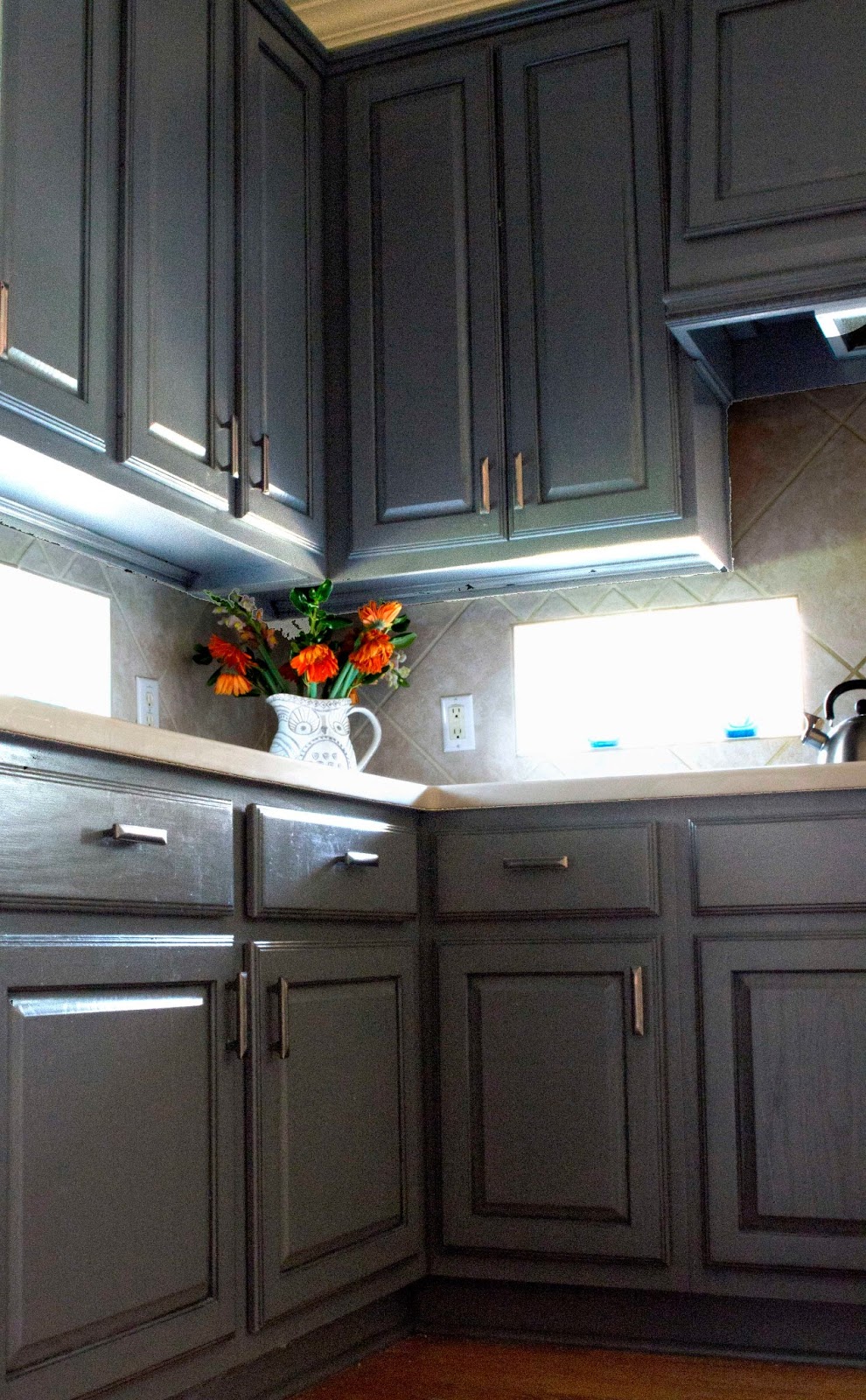 D I Y Updated Kitchen Cabinets Part 2 Home Tour Vive