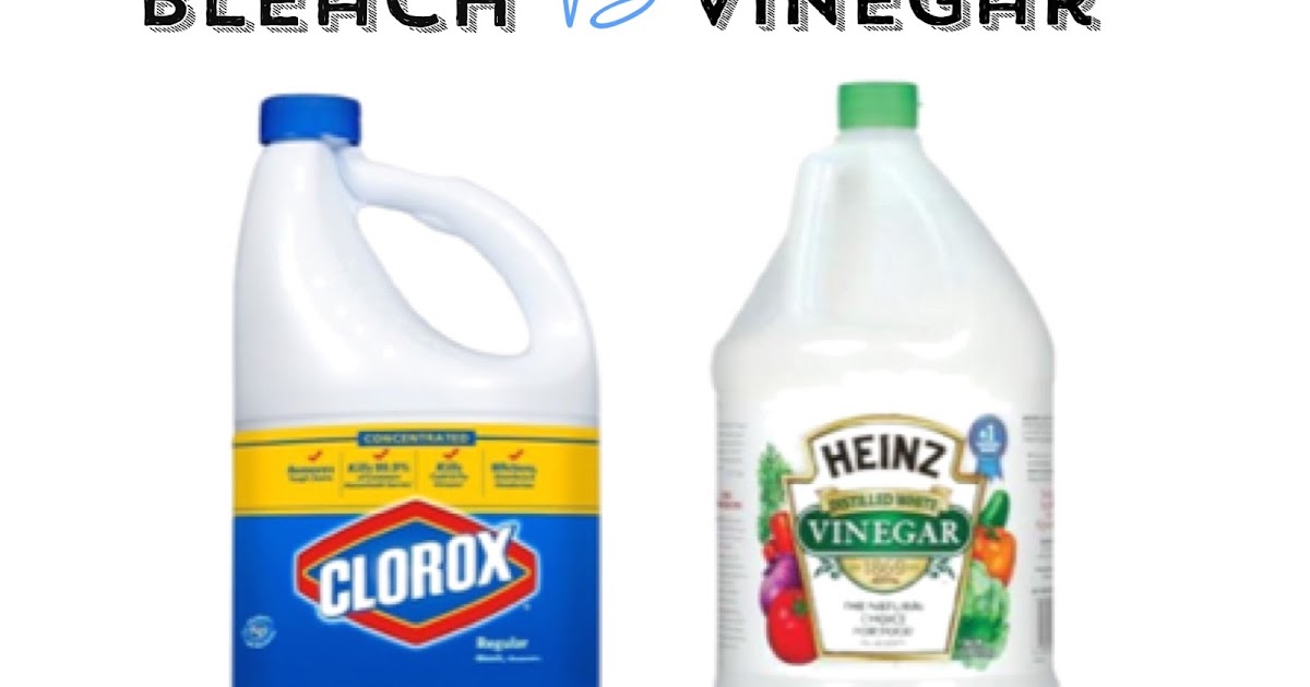 Natural Cleaning Bleach vs. Vinegar + AllPurpose Cleaner Recipe