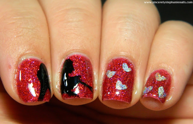 valentines day nail art