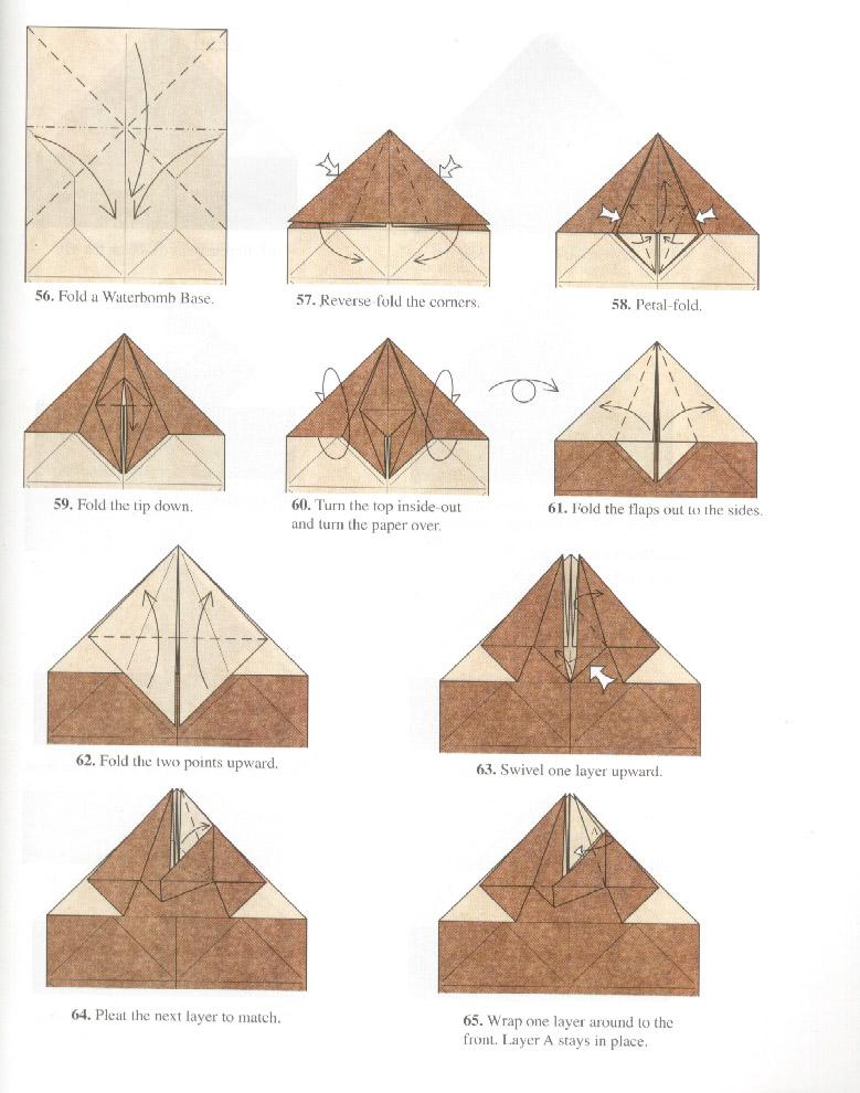 El arte del Origami Black Forest Cuckoo Clock