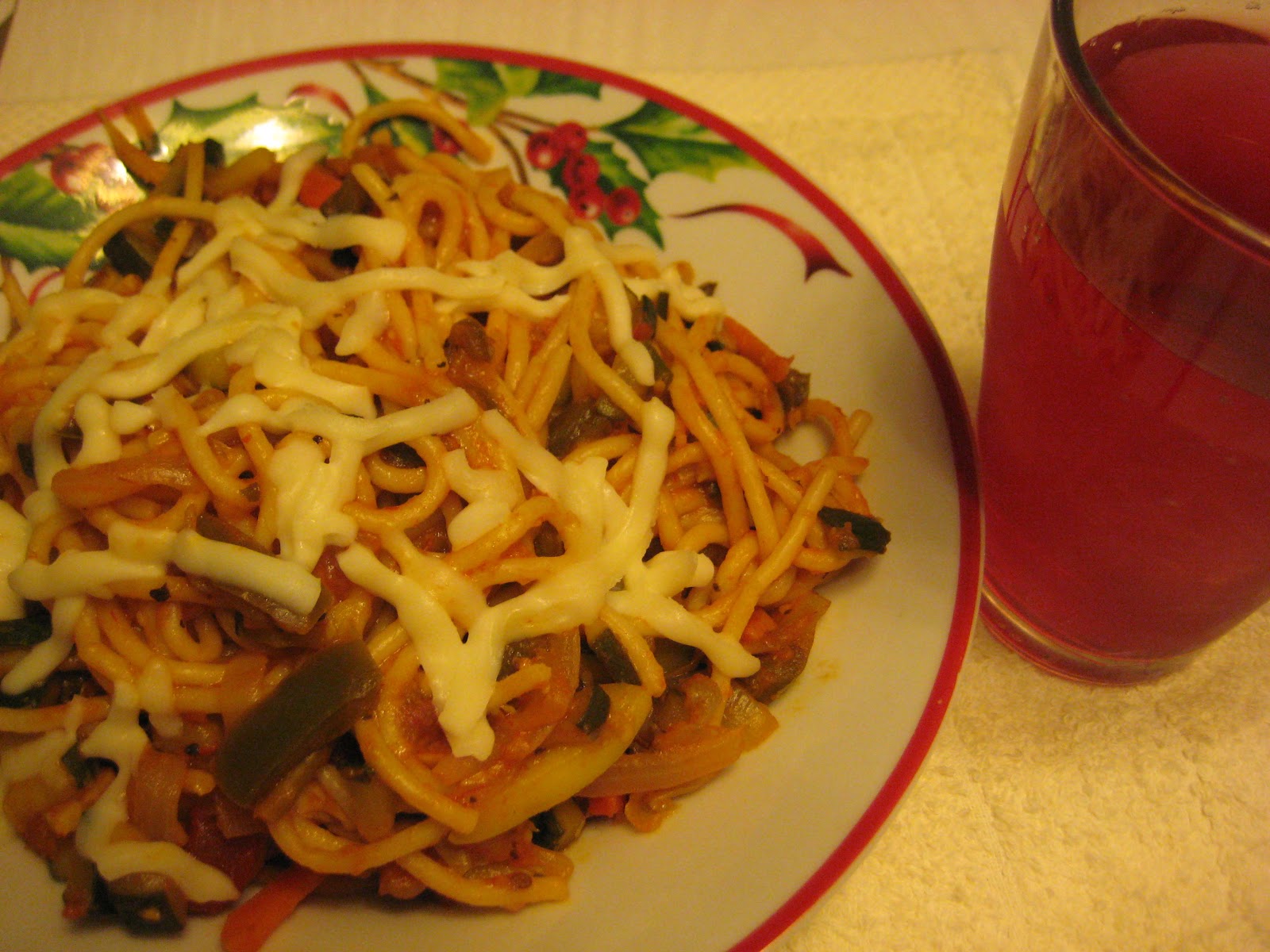 Fried Spaghetti Noodles