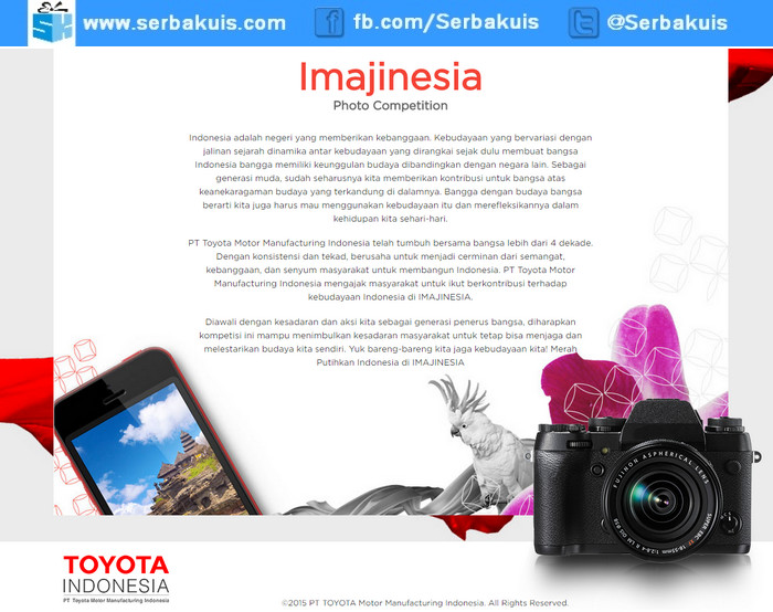 Kontes Foto Toyota Imajinesia Berhadiah Sony Alpha A6000 Kontes Foto Toyota Imajinesia Berhadiah Sony Alpha A6000