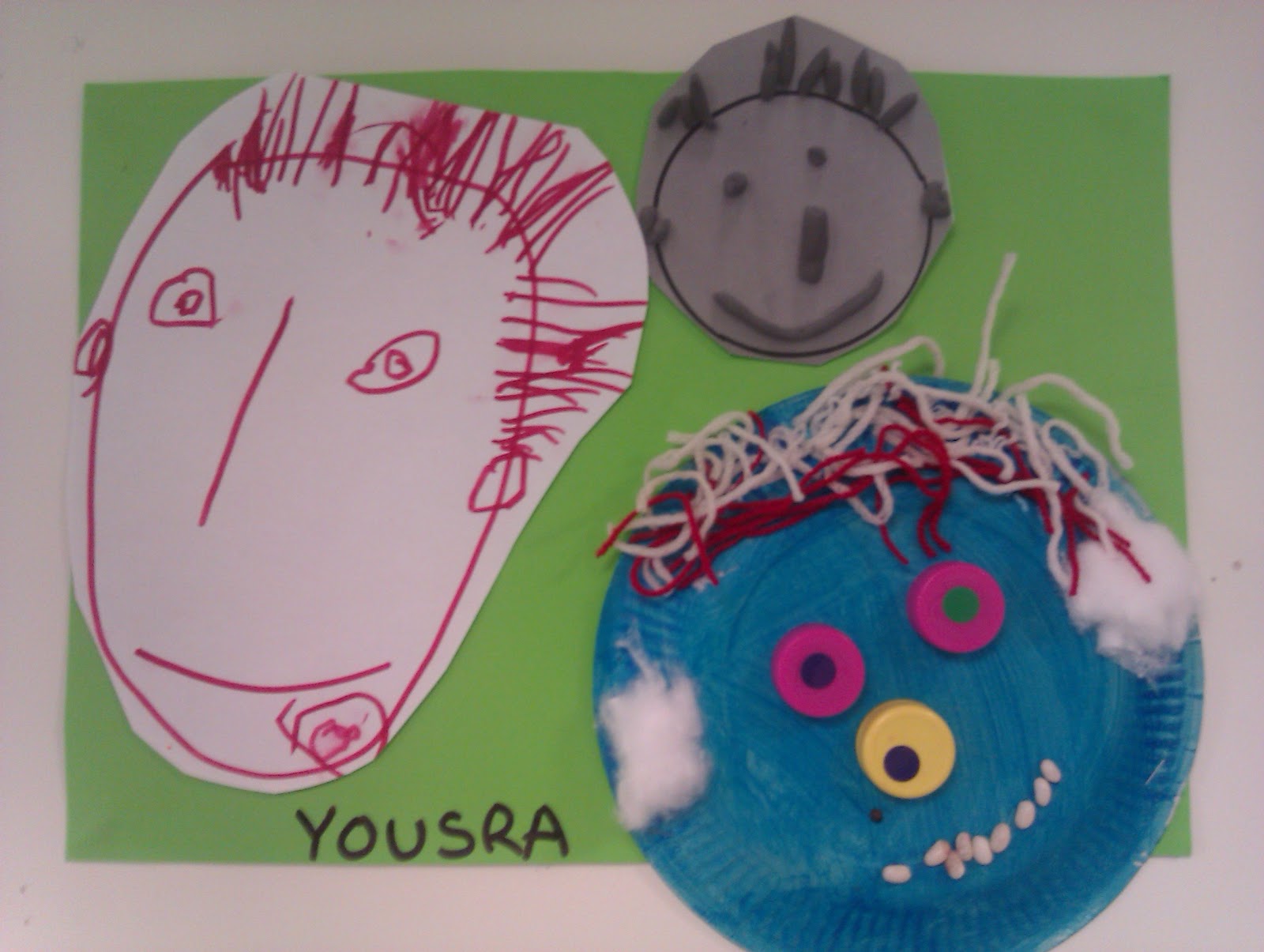 Visage canalblog apprendre Bricolage visage maternelle