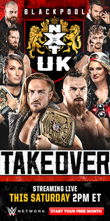 Poster Of WWE NXT UK TakeOver Blackpool 13th January 2019 HDTV 480P 300MB