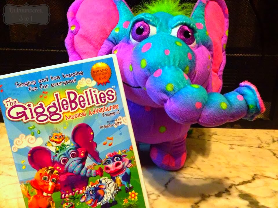 The GiggleBellies DVD Review and Giveaway Outnumbered 3 to 1