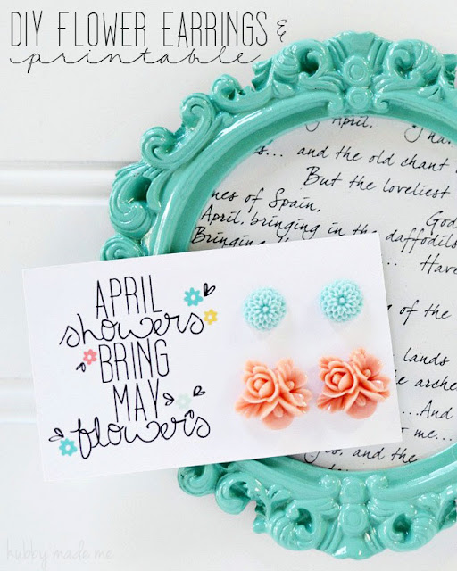 DIY Earrings & Printable from Hubby Made Me