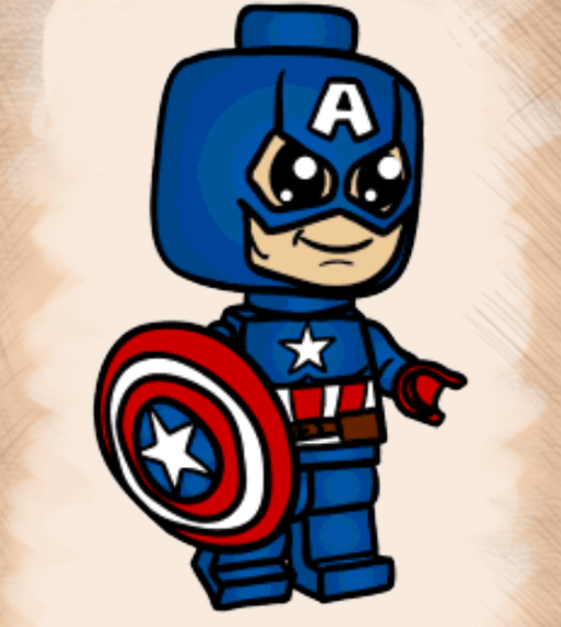 Goyang Pensil Cara Menggambar Chibi Captain America Lego Part1