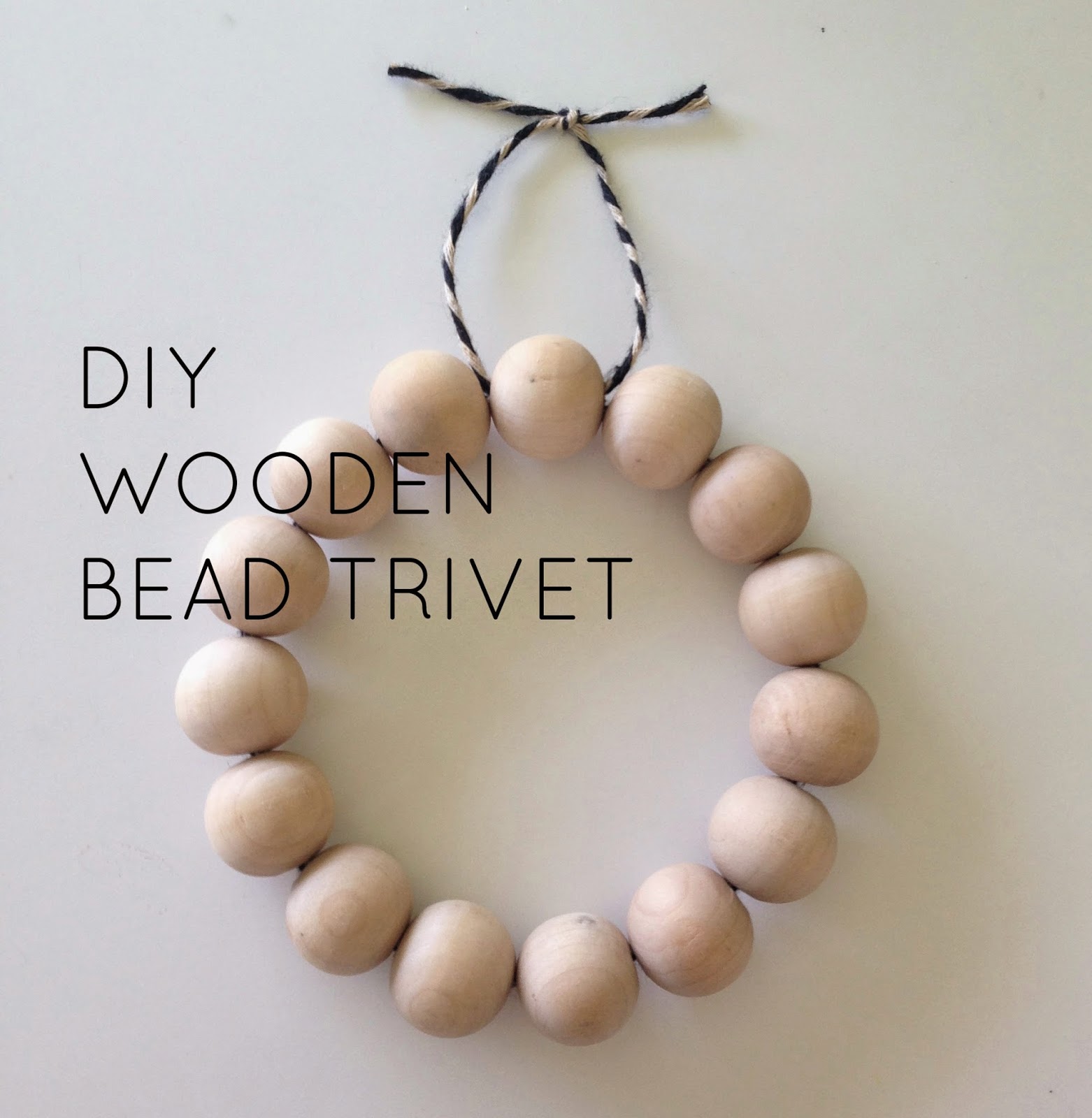 M A K E WOODEN BEAD TRIVET