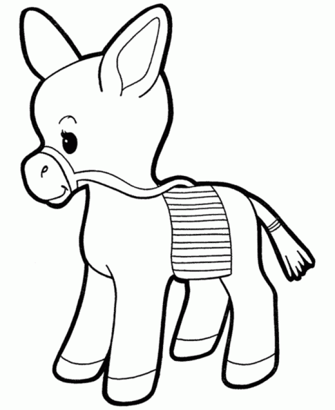 Dibujos para pintar de un burro - Imagui