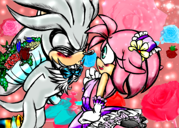 amy rose y silver the hedgehog