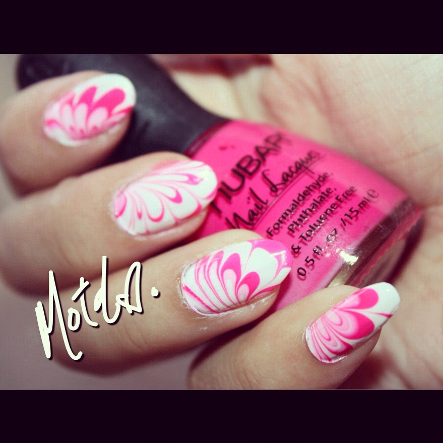 MOTD Makeup of the Day Water Marble Nail Designs Tutorial.