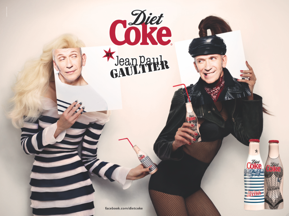 Jean Paul Gaultier "Night" Diet Coke Bottle Limited Edition 