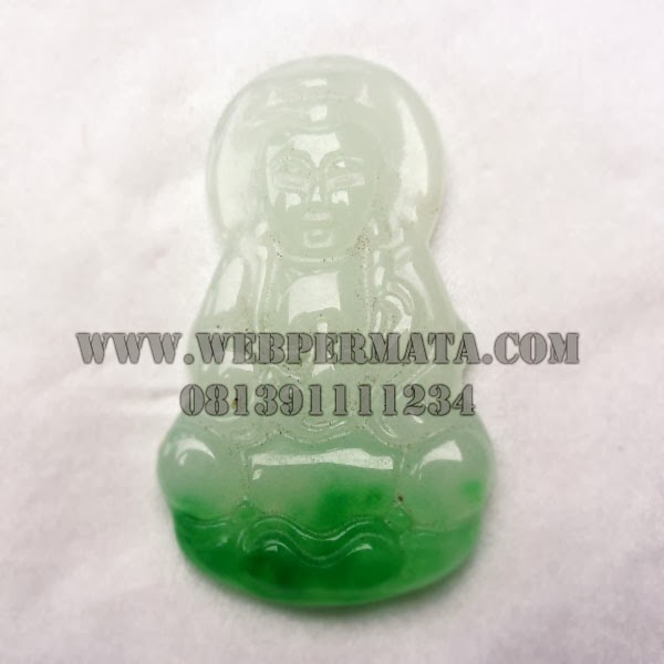 Batu Permata Giok, Natural Jadeite jade, Carving budha Jadeite, Batu jade