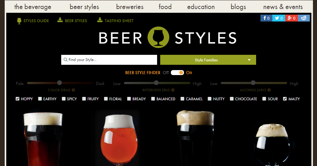 Shegogue Brew Brew Thru 3 Beer Style Finder and Guest Post Link