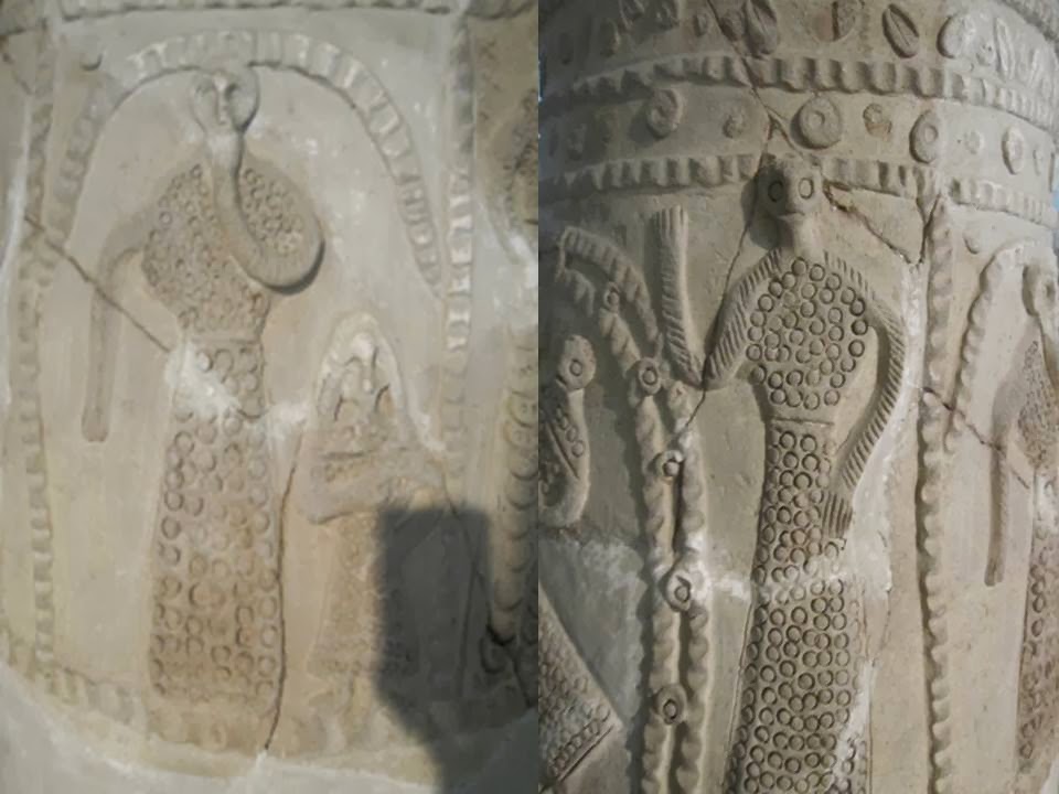 Proof of extraterrestrial life painted on ancient artifacts shown in Iraq's national museum Ancient+alien+life+iraq+museum
