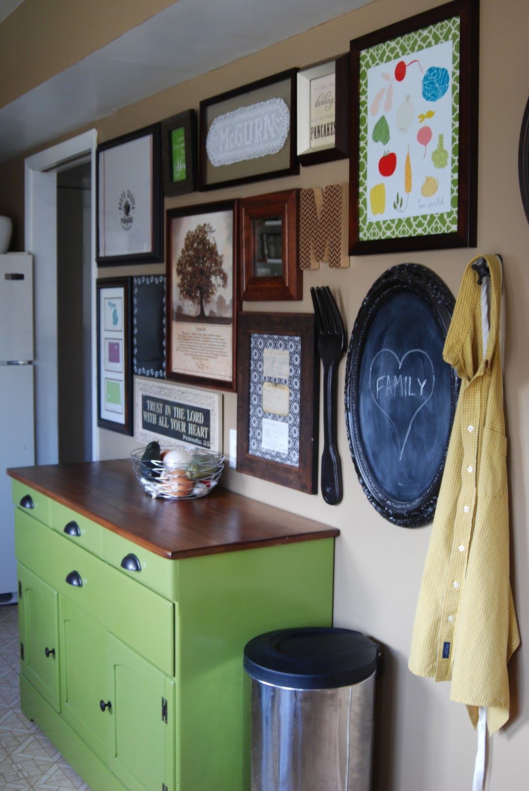 Kitchen Art Gallery Wall