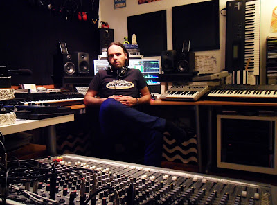 Christian Indregard in the studio