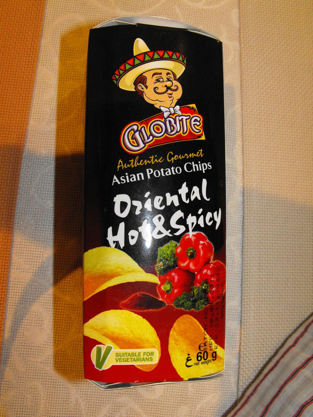 Hot Chicks Eatin' Spicy Chips Snack 198 Globite Authentic Gourmet Asian Potato Chips Oriental