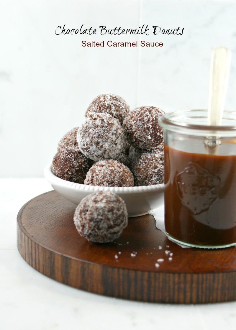 Authentic Suburban Gourmet Chocolate Buttermilk Donuts with Salted