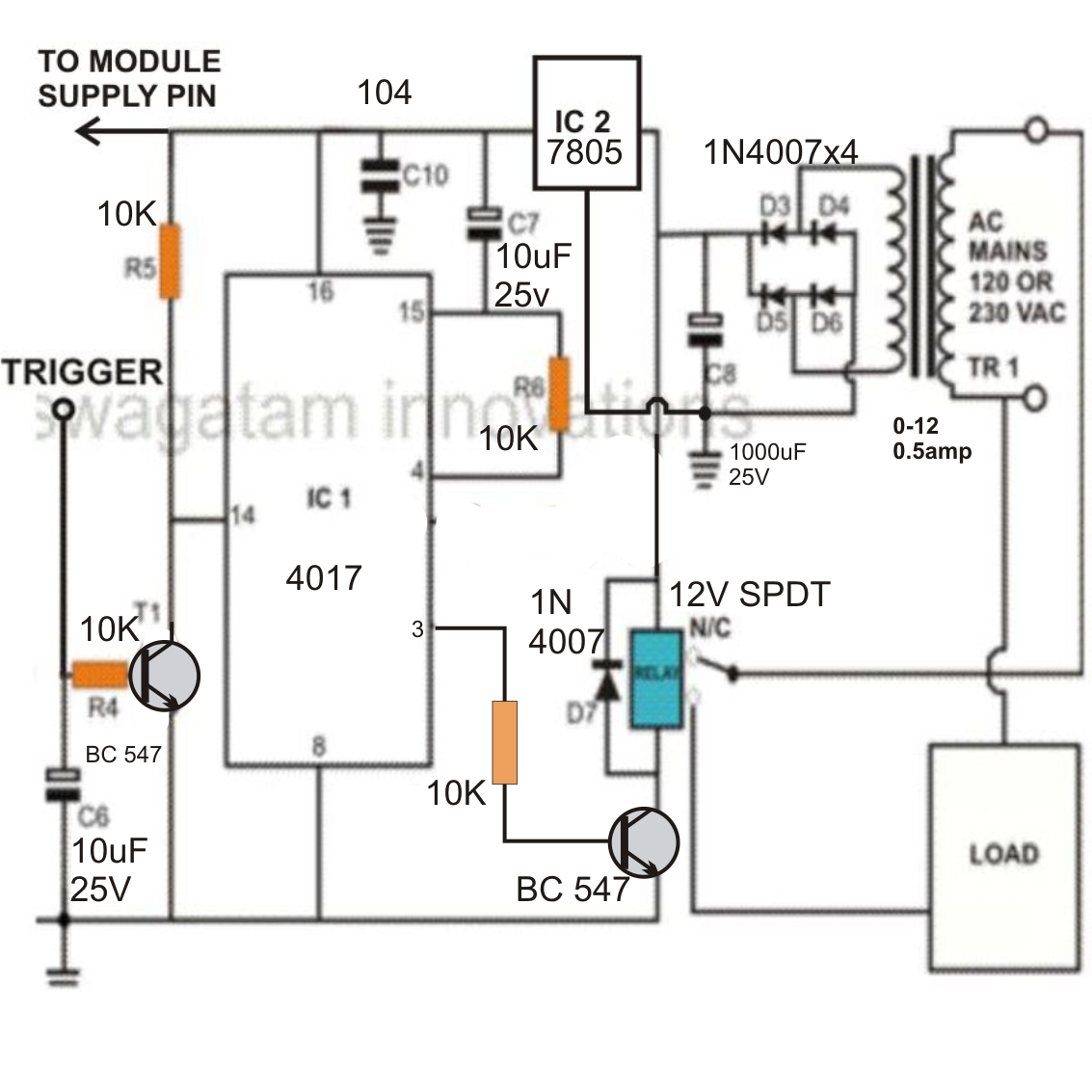 Make a HiEnd RF Remote Control Circuit Circuit Diagram Centre