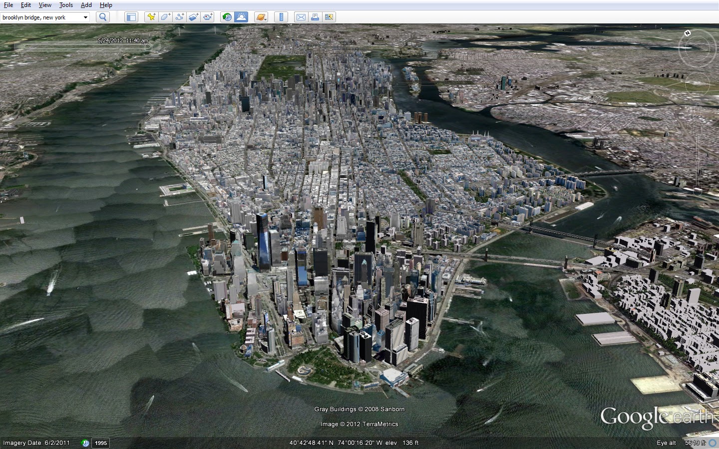 Google Earth Manhattan